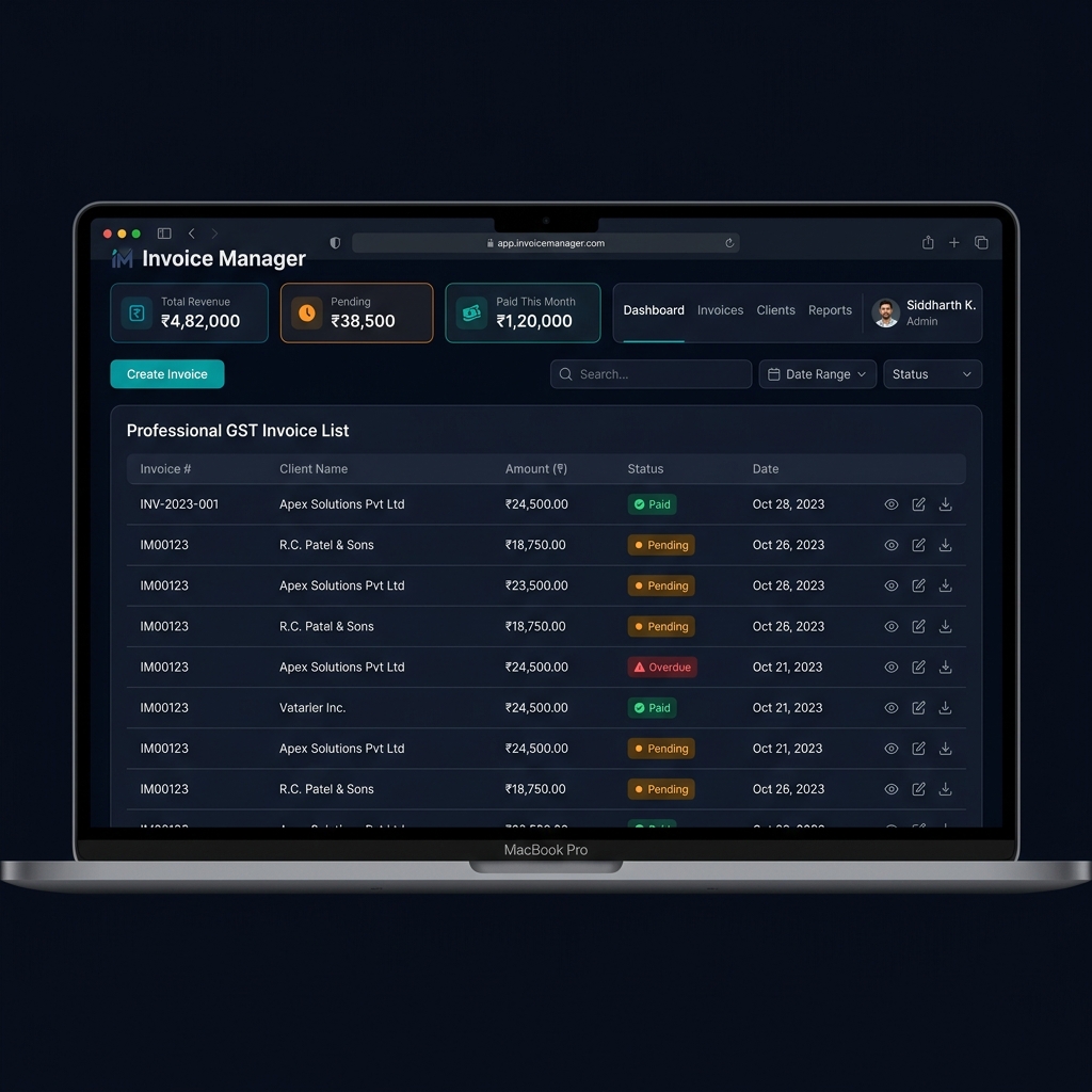 Invoice Manager screenshot